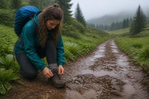 Karadeniz Yayla Gezisi İçin Yağmur Sonrası Çamurlu Patikaya Hazırlık