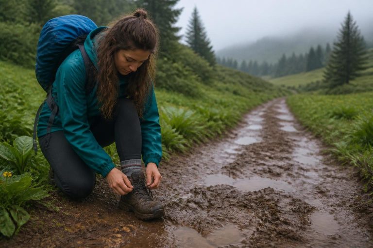 Karadeniz Yayla Gezisi İçin Yağmur Sonrası Çamurlu Patikaya Hazırlık