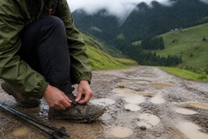 Karadeniz Yayla Yollarında Çamur ve Kaygan Zemin İçin Yürüyüş Hazırlığı